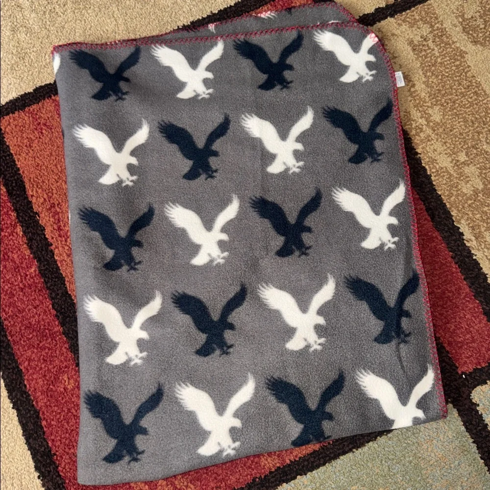 American Eagle Fleece Throw Blanket‎ 42x56